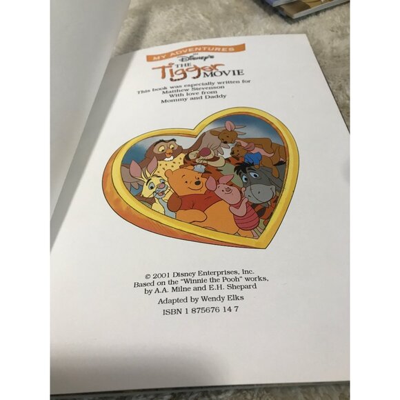 Set Of 4 My Adventures With Disney Storybooks Personalized Name Matthew 2001-02 - Picture 6 of 9